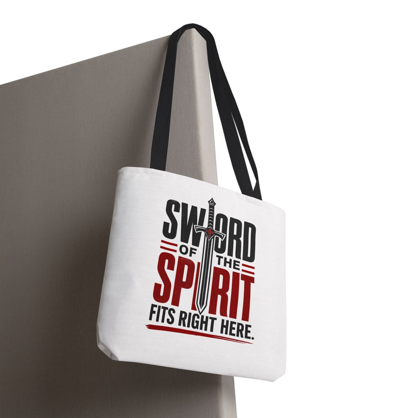 Sword of the Spirit Tote Bag — Christian Faith Inspirational Canvas Tote - ClaimedbyGodDesigns