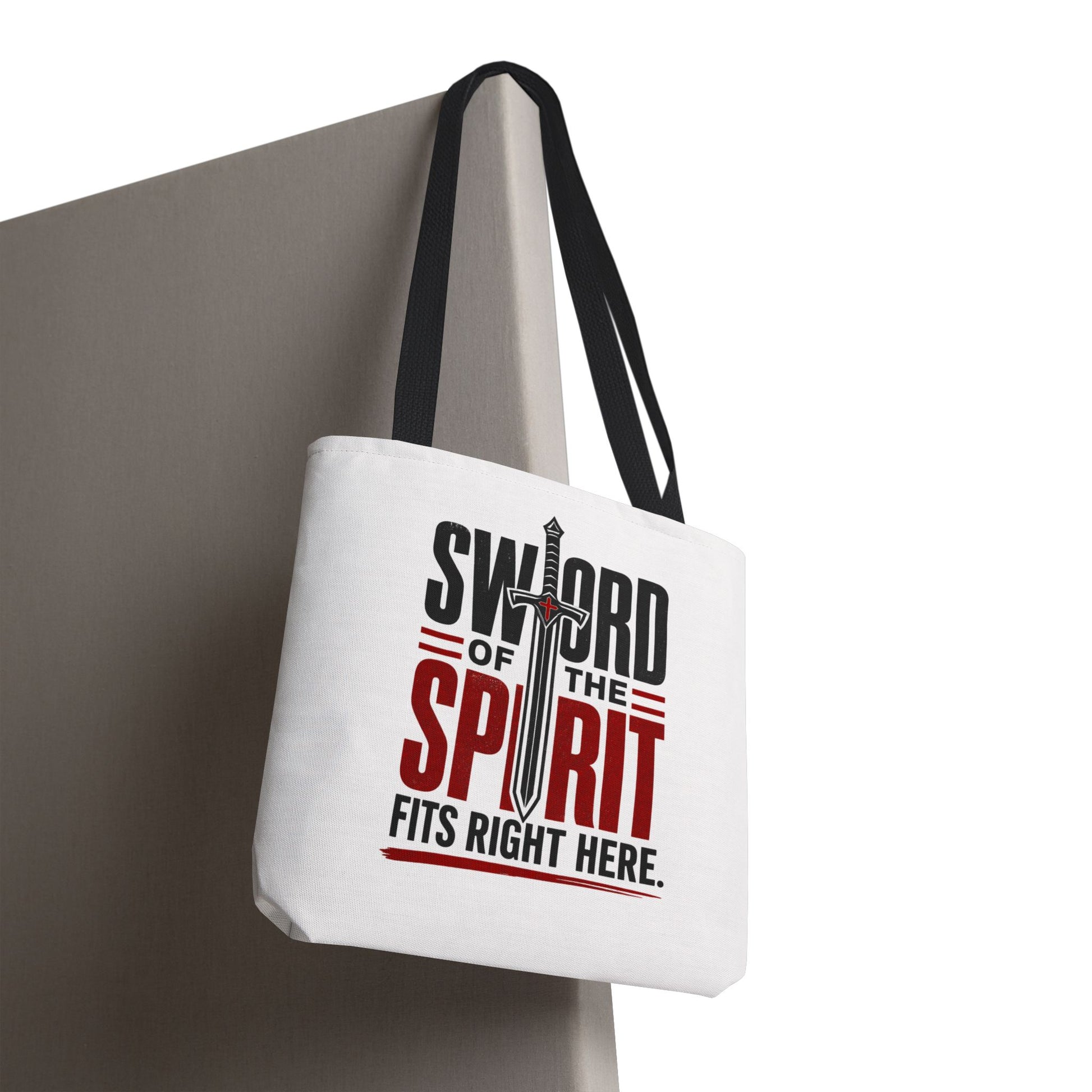 Sword of the Spirit Tote Bag — Christian Faith Inspirational Canvas Tote - ClaimedbyGodDesigns