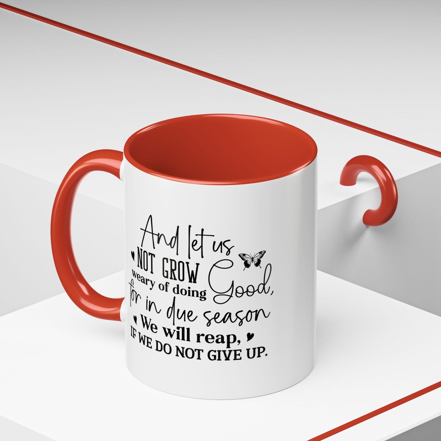 Christian Ceramic Mug - Due Season Accent Coffee Mug (11, 15oz)