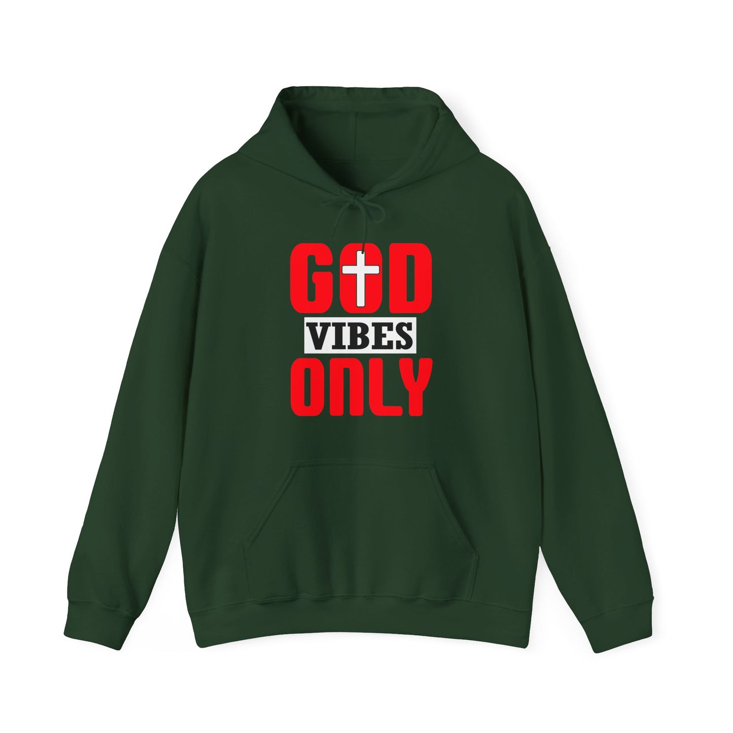 God Vibes Only Unisex Christian Hooded Pullover Sweatshirt