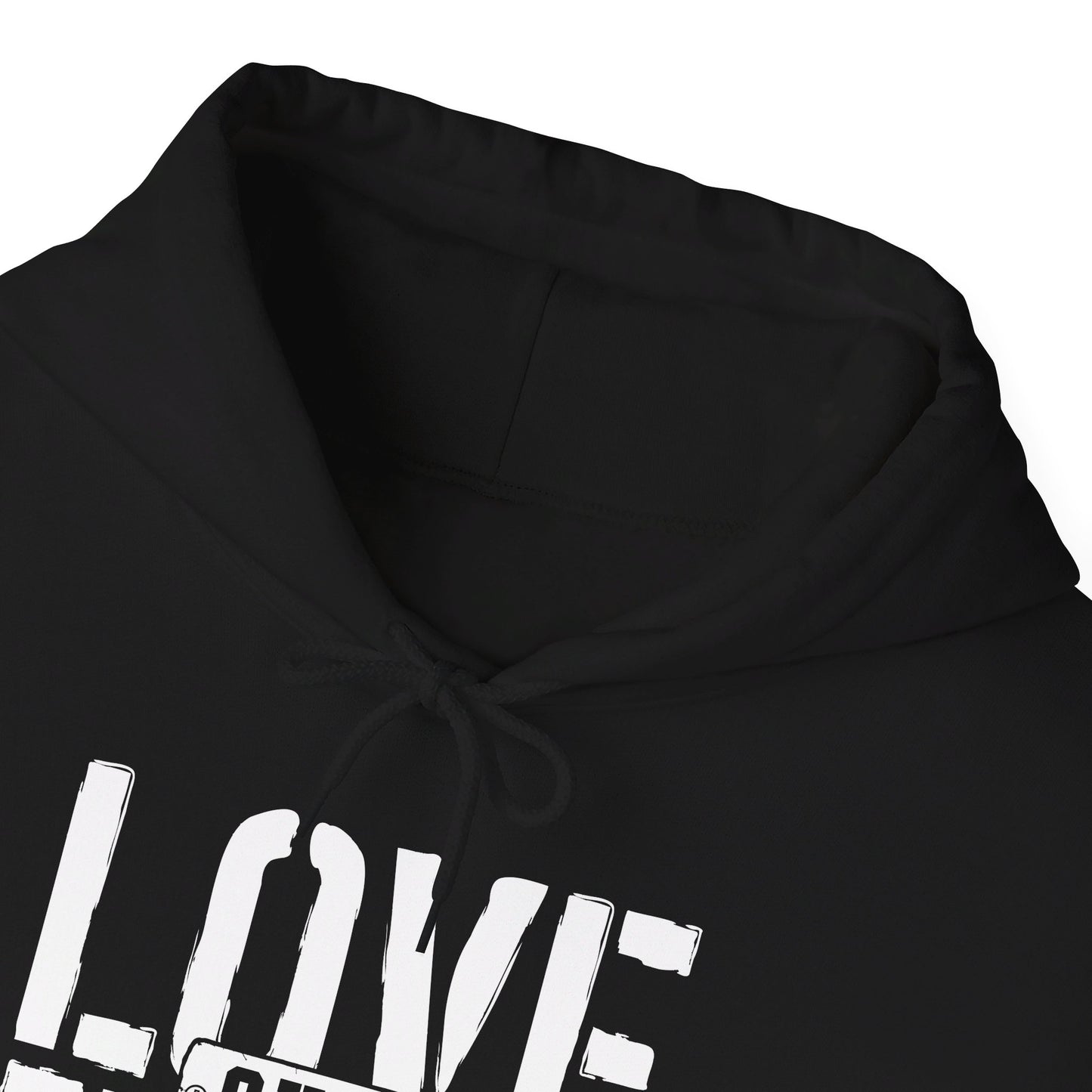 Love Over Hate Unisex Christian Pullover Hooded Sweatshirt