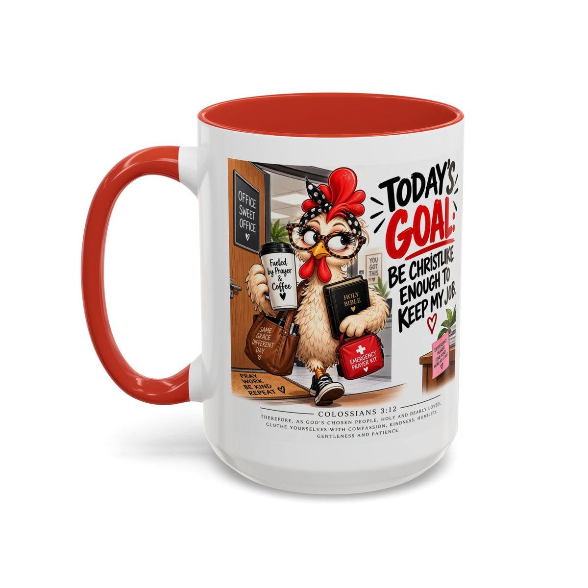 Today's Goal Christian Coffee Mug – Be Christlike Inspirational Bible Verse Mug
