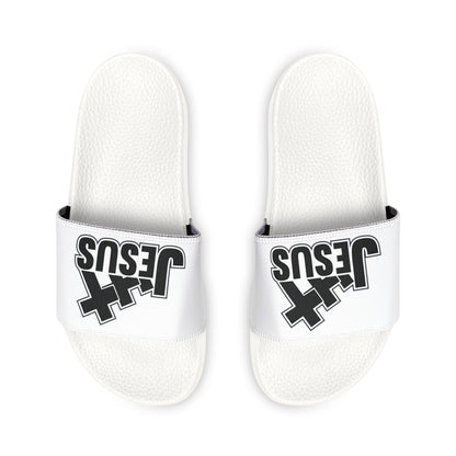 Faith-Inspired Men's Sandals, Comfortable Slide Sandals, Faith Themed Footwear, Summer Casuals, Christian Gifts