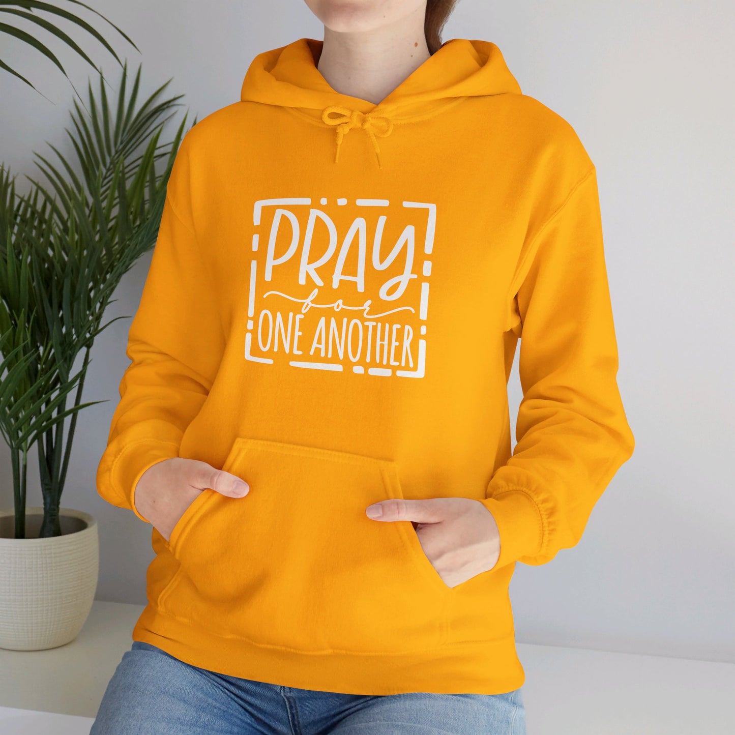 Pray For One Another Don't Quit Unisex Christian Pullover Hooded Sweatshirt