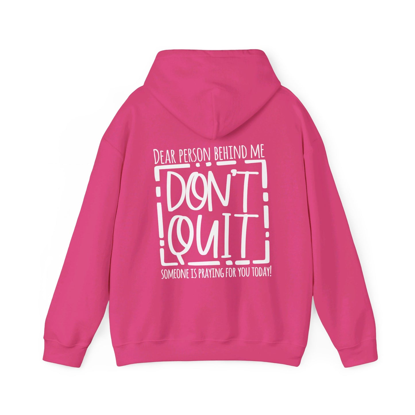 Pray For One Another Don't Quit Unisex Christian Pullover Hooded Sweatshirt