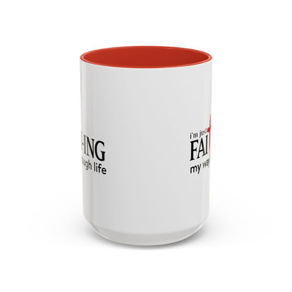 Faith-Inspired Coffee Accent Mug - Motivational Drinkware for Daily Inspiration