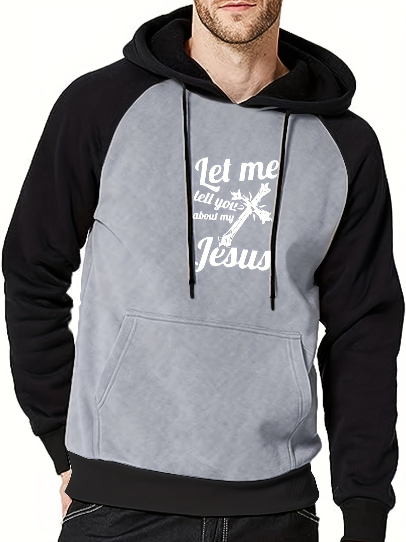 Let Me Tell You About My Jesus Men's Pullover Hooded Sweatshirt claimedbygoddesigns