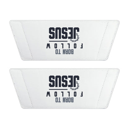 Born to Follow Him Sandals, Women's Inspirational Slide Sandals, Faith - Based Summer Footwear, Christian Gift, Vacation Sandals - ClaimedbyGodDesigns