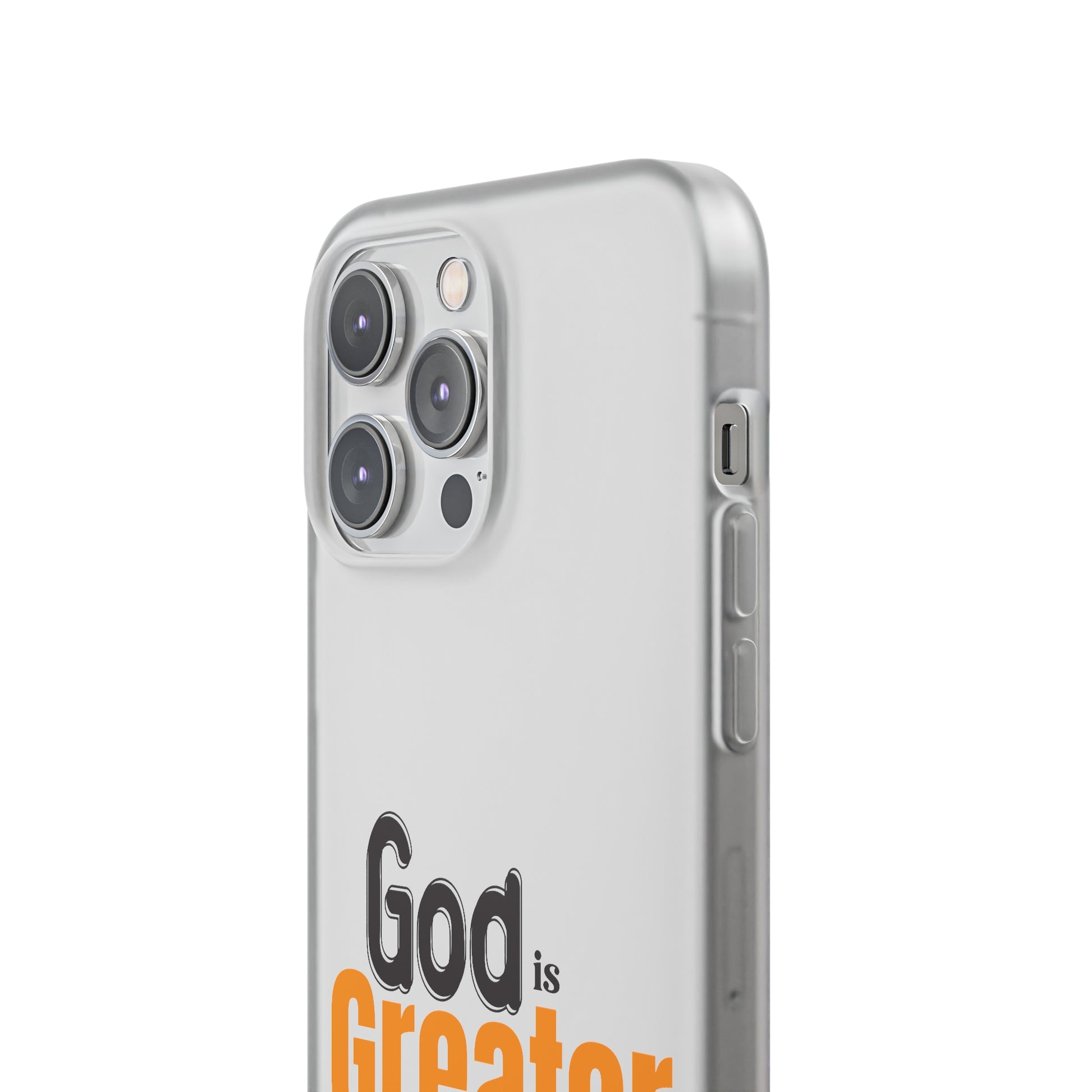 God Is Greater Christian Flexi Phone Case Printify