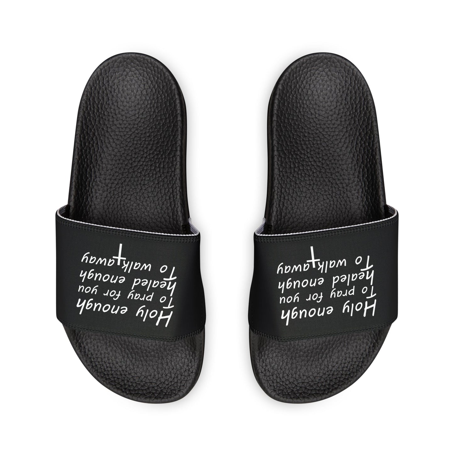 Inspirational Women's Sandals - Quote Slide-On Footwear for Comfort & Style