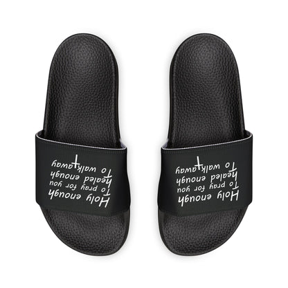 Inspirational Women's Sandals - Quote Slide-On Footwear for Comfort & Style