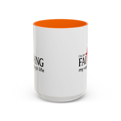 Faith-Inspired Coffee Accent Mug - Motivational Drinkware for Daily Inspiration