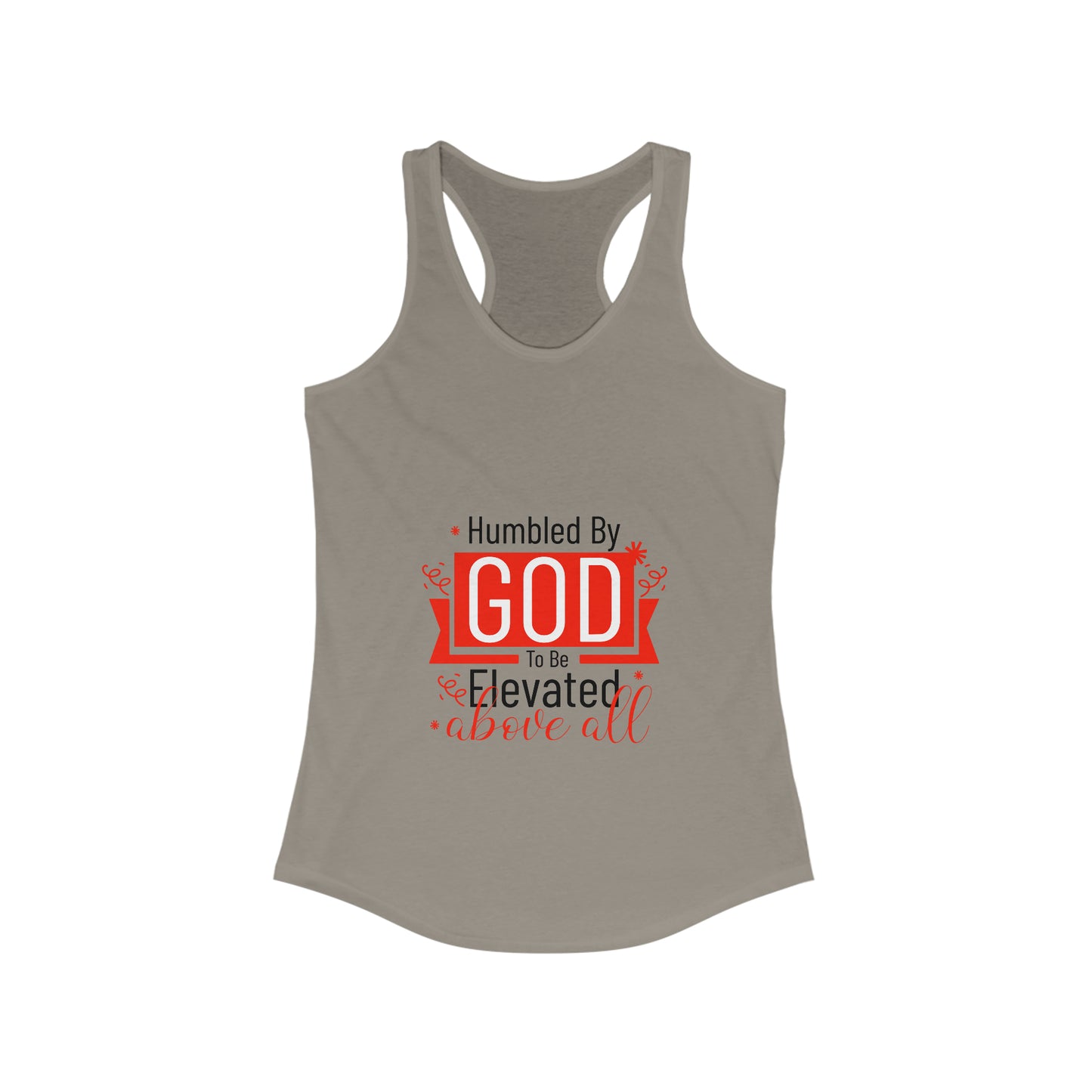 Humbled by God To Be Elevated Above All slim fit tank-top