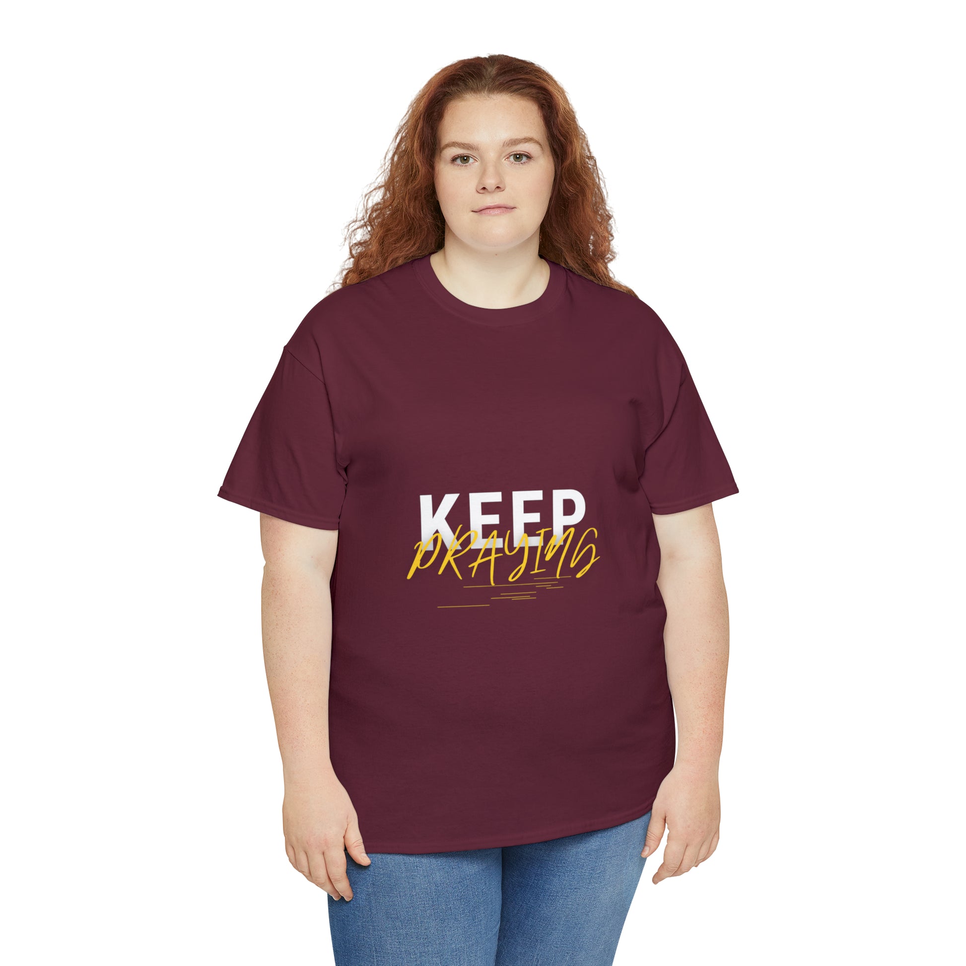 Keep Praying Unisex Heavy Cotton Tee Printify