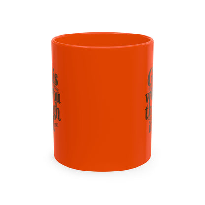 Ceramic Mug – “God Is With You Through It All” Inspirational Faith Coffee Mug