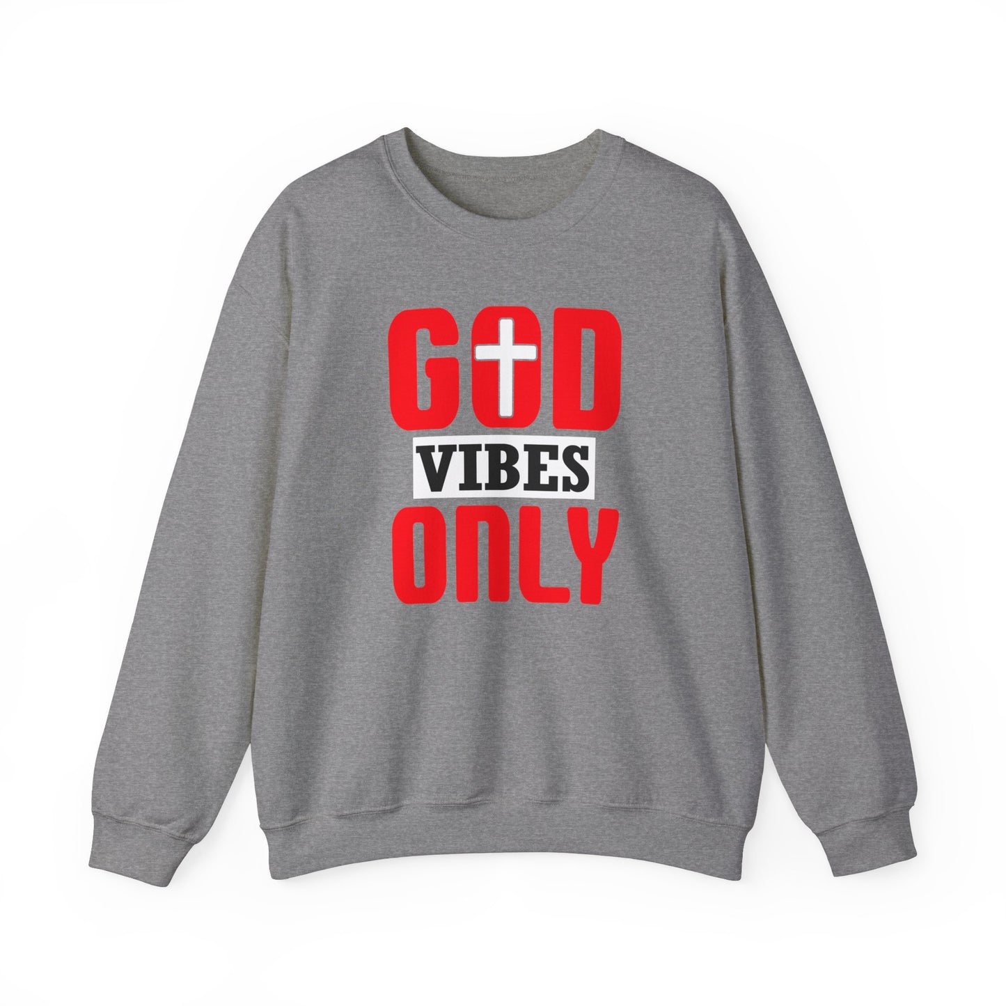 God Vibes Only Unisex Heavy Blend™ Crewneck Christian Sweatshirt