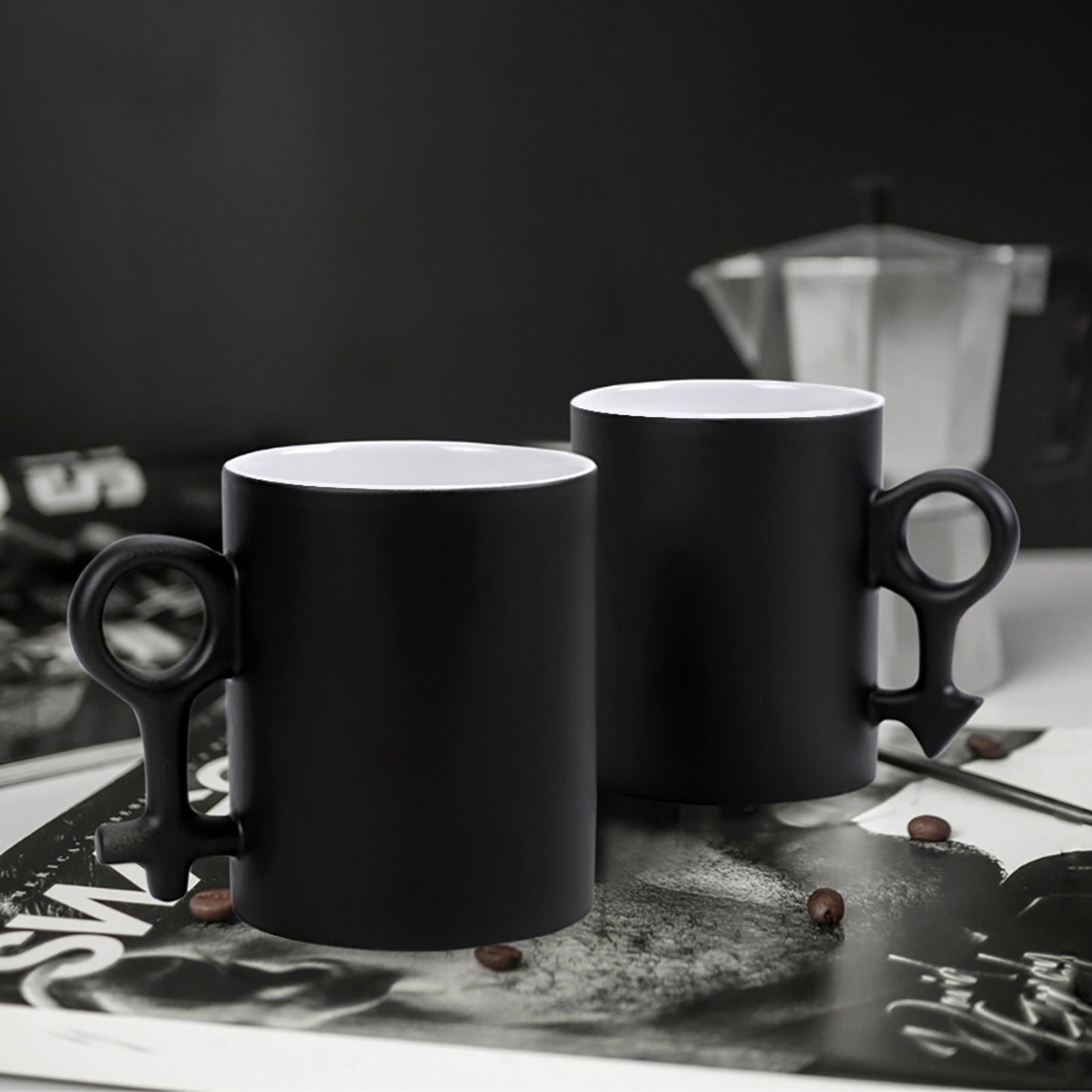 Christian Couple Color-Changing Mugs – “Christ + Us = Forever” & “Christ + You = Strength” Gift Set