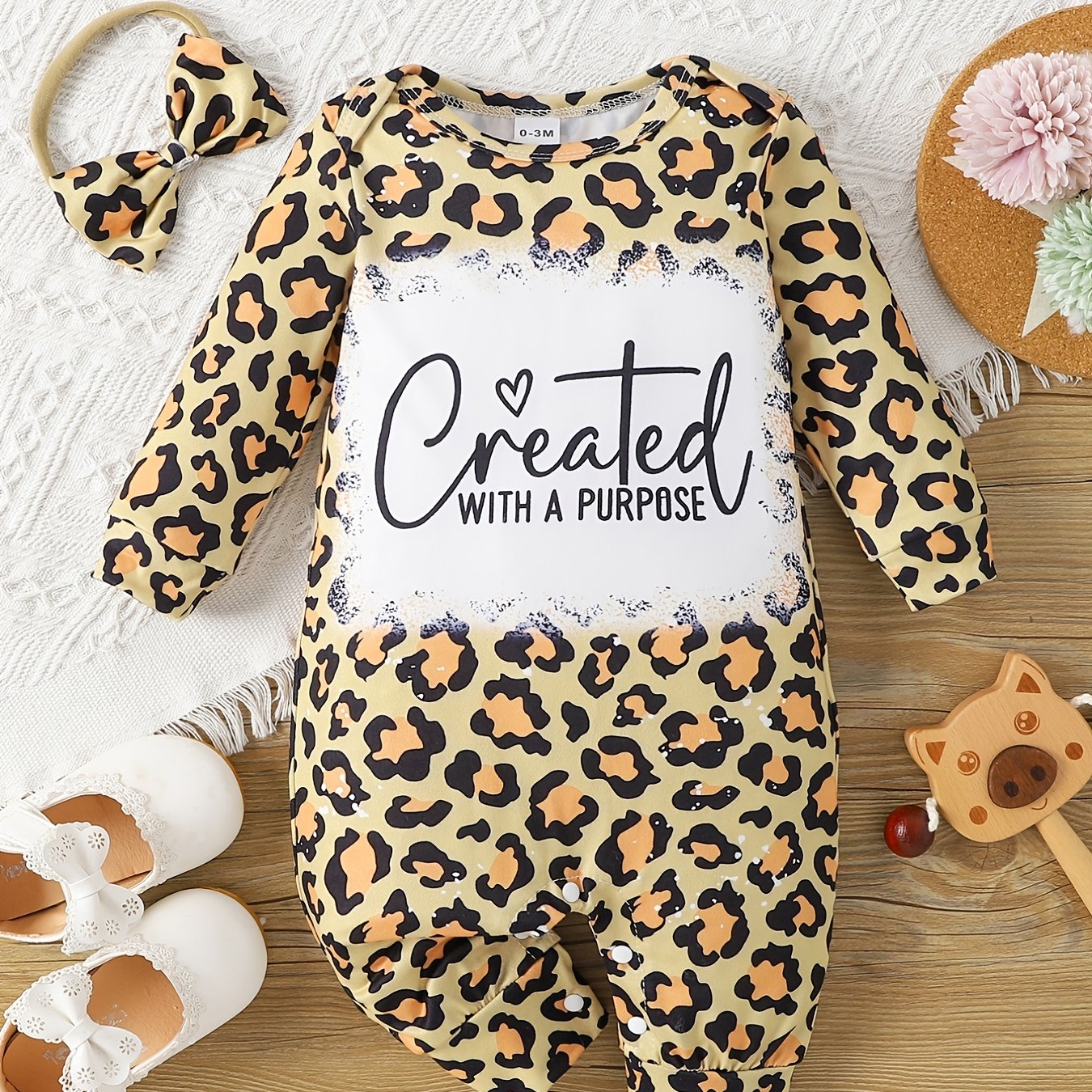 Created With A Purpose Long Sleeve Christian Baby Onesie claimedbygoddesigns