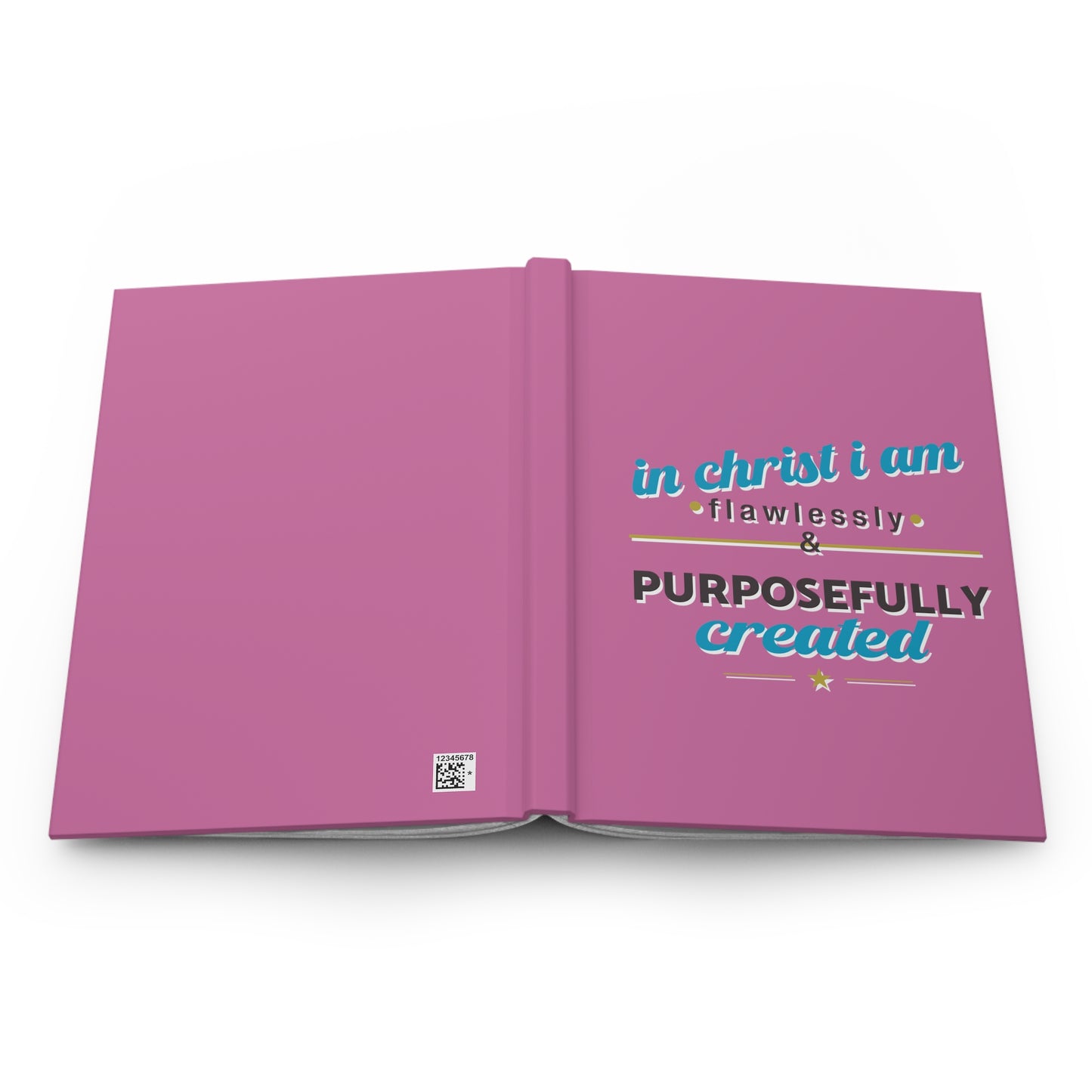 In Christ I Am Flawlessly & Purposefully created Hardcover Journal Matte