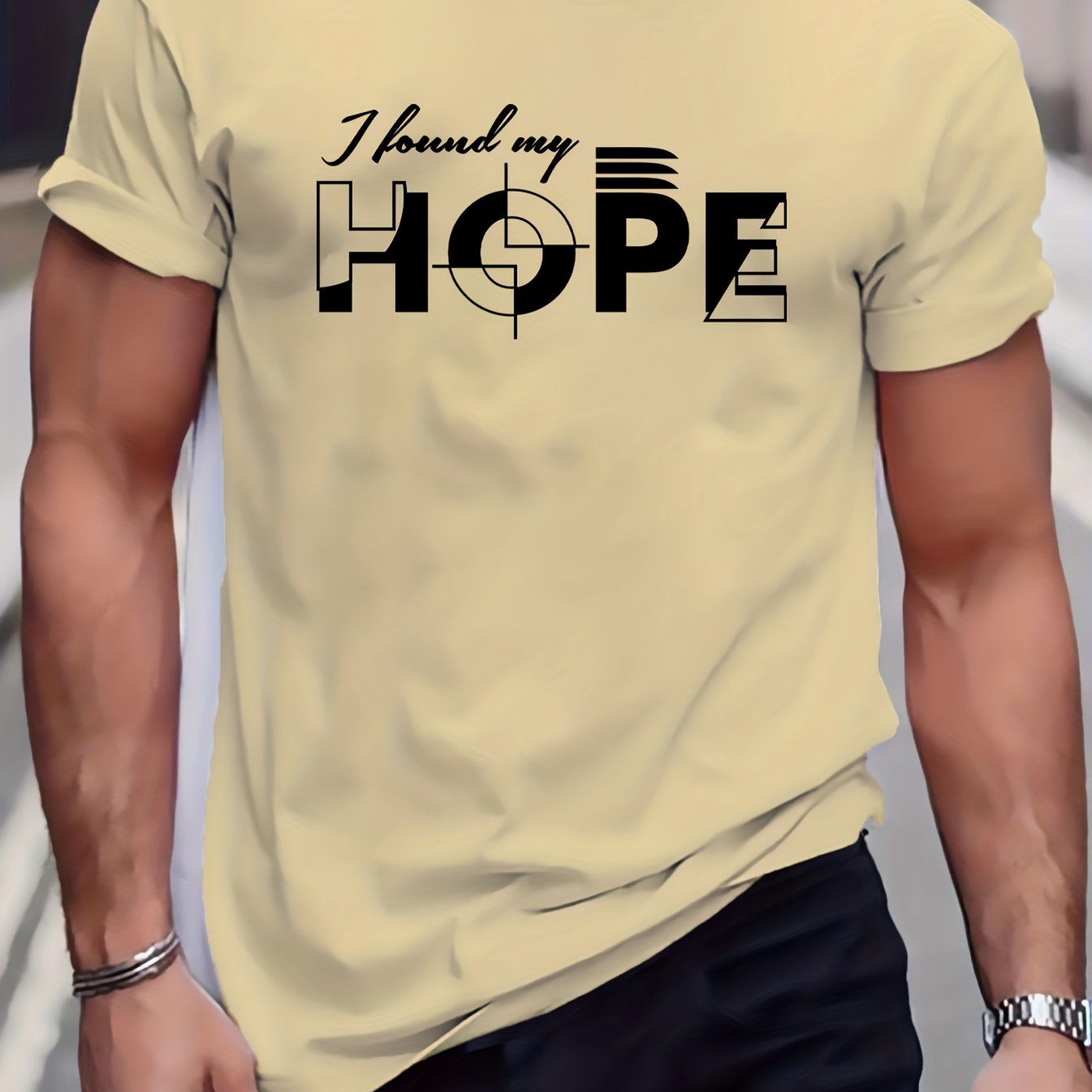 I Found My Hope Men's Christian T-shirt claimedbygoddesigns