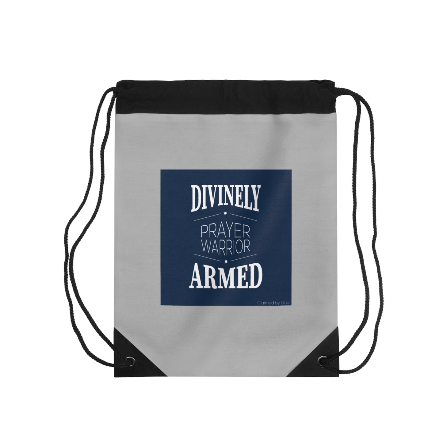 Divinely Armed Prayer Warrior Drawstring Bag