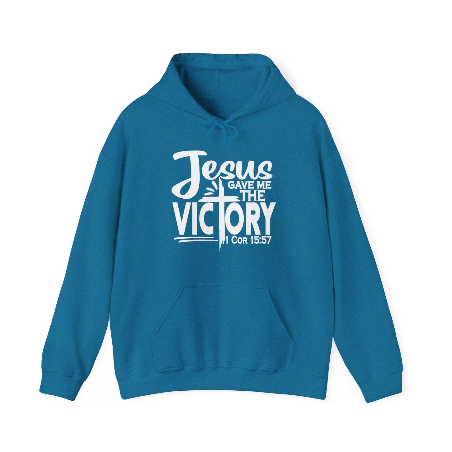 Jesus Gave Me The Victory Unisex Christian Hooded Pullover Sweatshirt