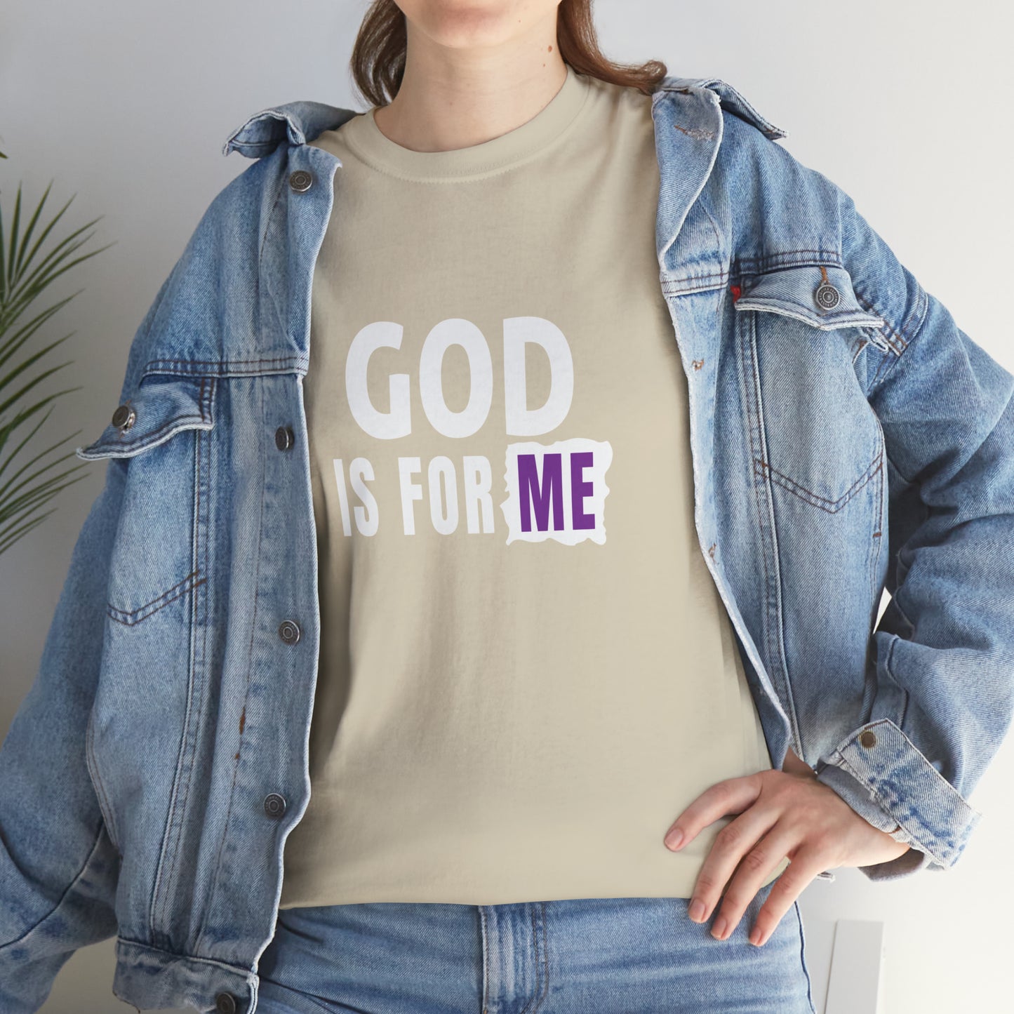 God Is For Me Unisex Heavy Cotton Tee Printify