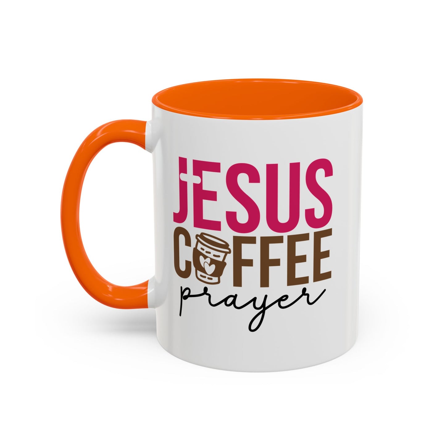 Faith-Inspired Coffee Prayer Accent Mug - Faith Inspired Gift for Coffee Lovers, Religious Drinkware, Inspirational Kitchen Decor