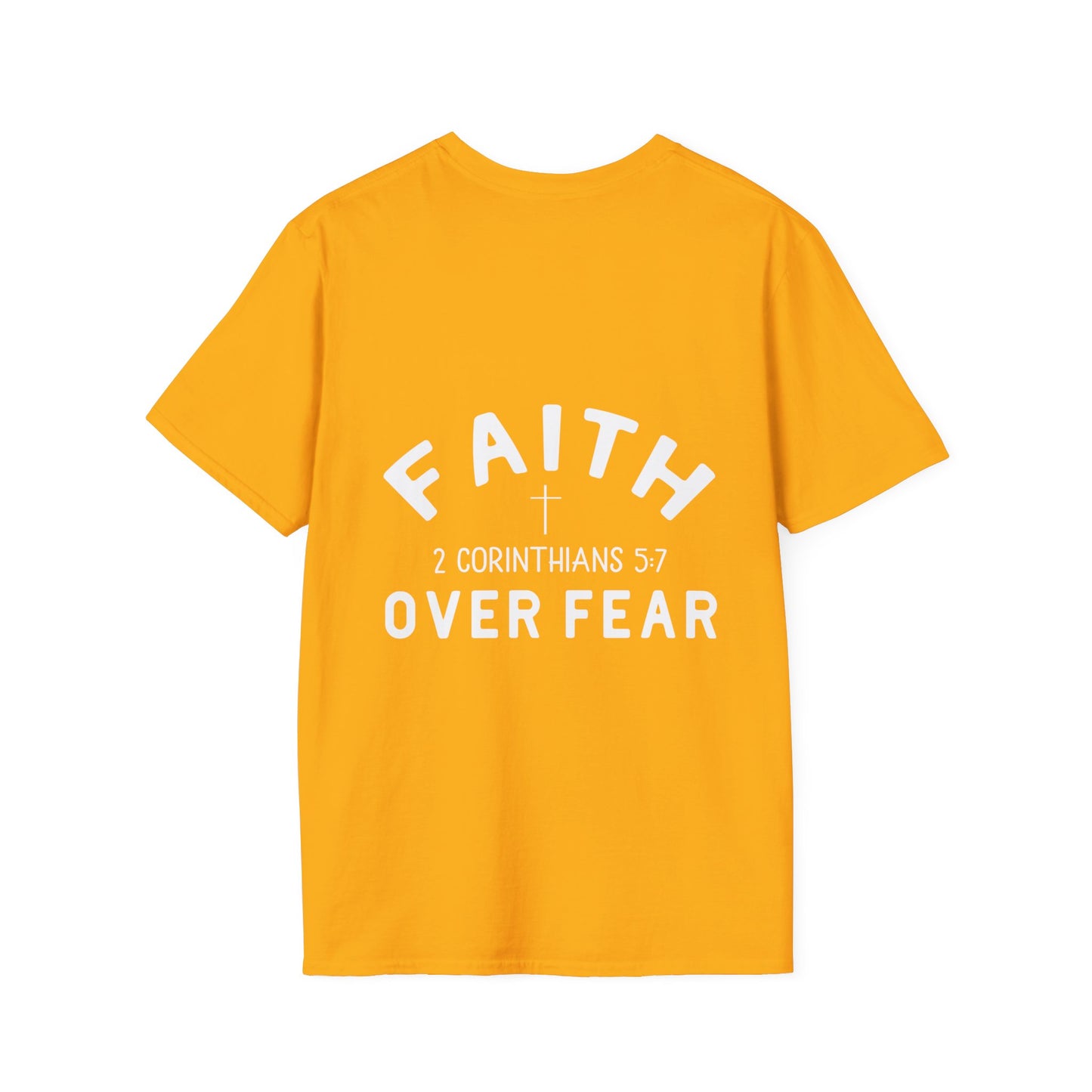 Faith Over Fear 3 Crosses   Christian Unisex T-shirt