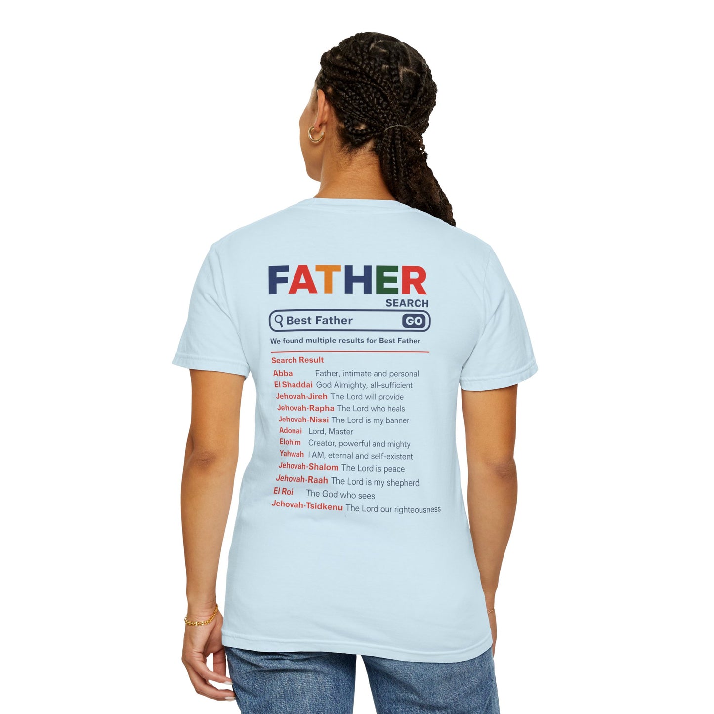 Best Father Garment - Dyed T-Shirt, Funny Dad Tee, Personalized Gift for Father's Day, Trendy Father's Day T-Shirt, Parenting Humor - ClaimedbyGodDesigns