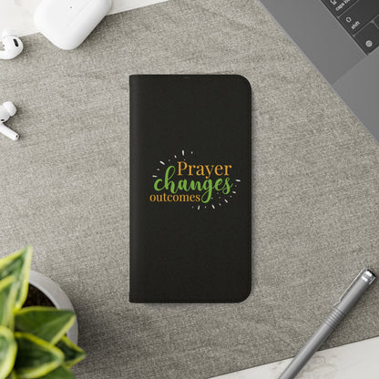 Prayer Changes Outcomes Phone Flip Cases - ClaimedbyGodDesigns