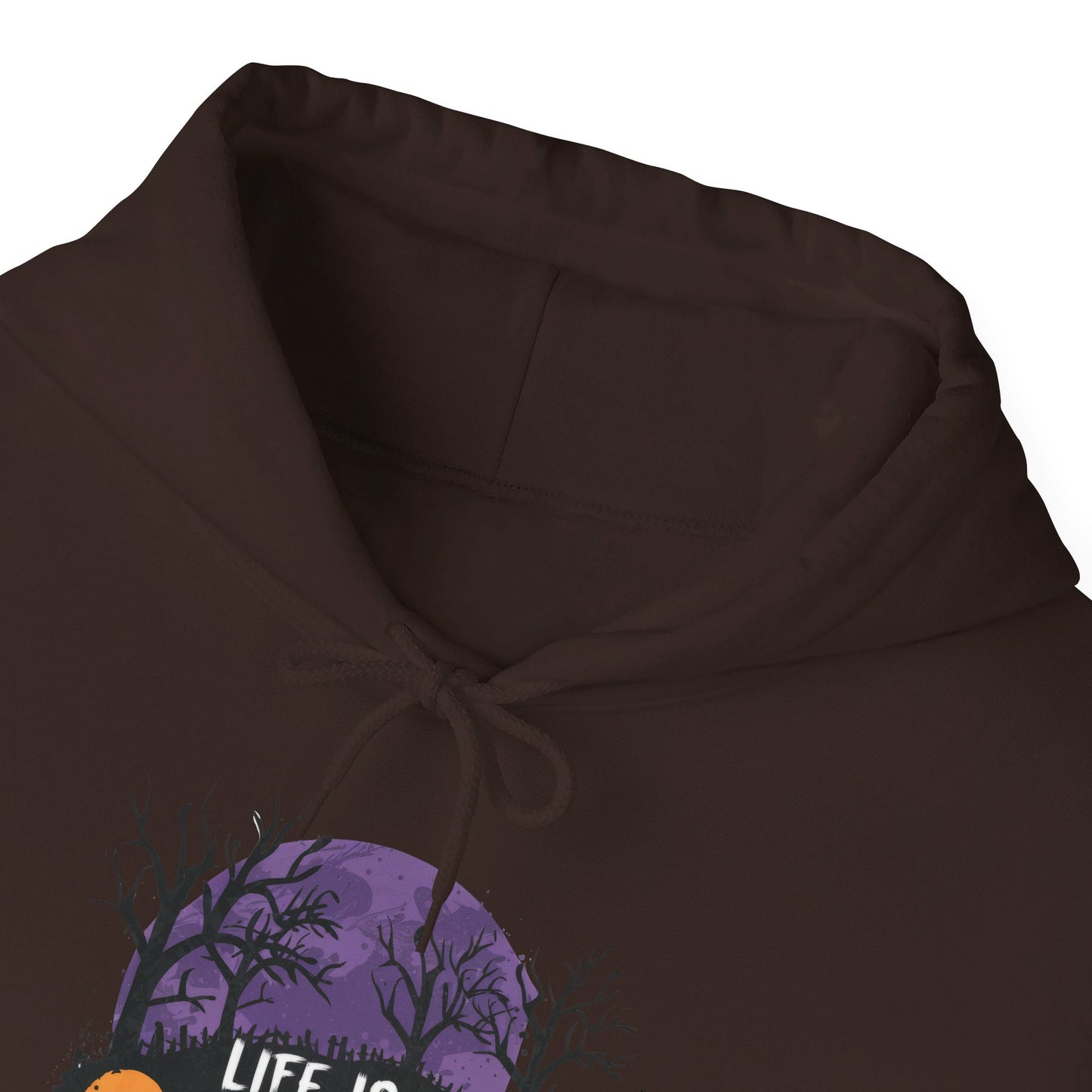 Life Is Scary Without Jesus Halloween Unisex Christian Pullover Hooded Sweatshirt