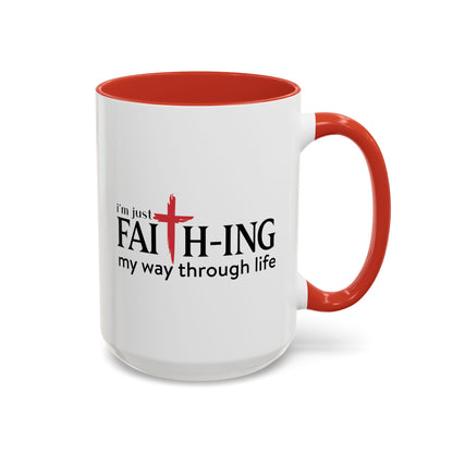 Faith-Inspired Coffee Accent Mug - Motivational Drinkware for Daily Inspiration