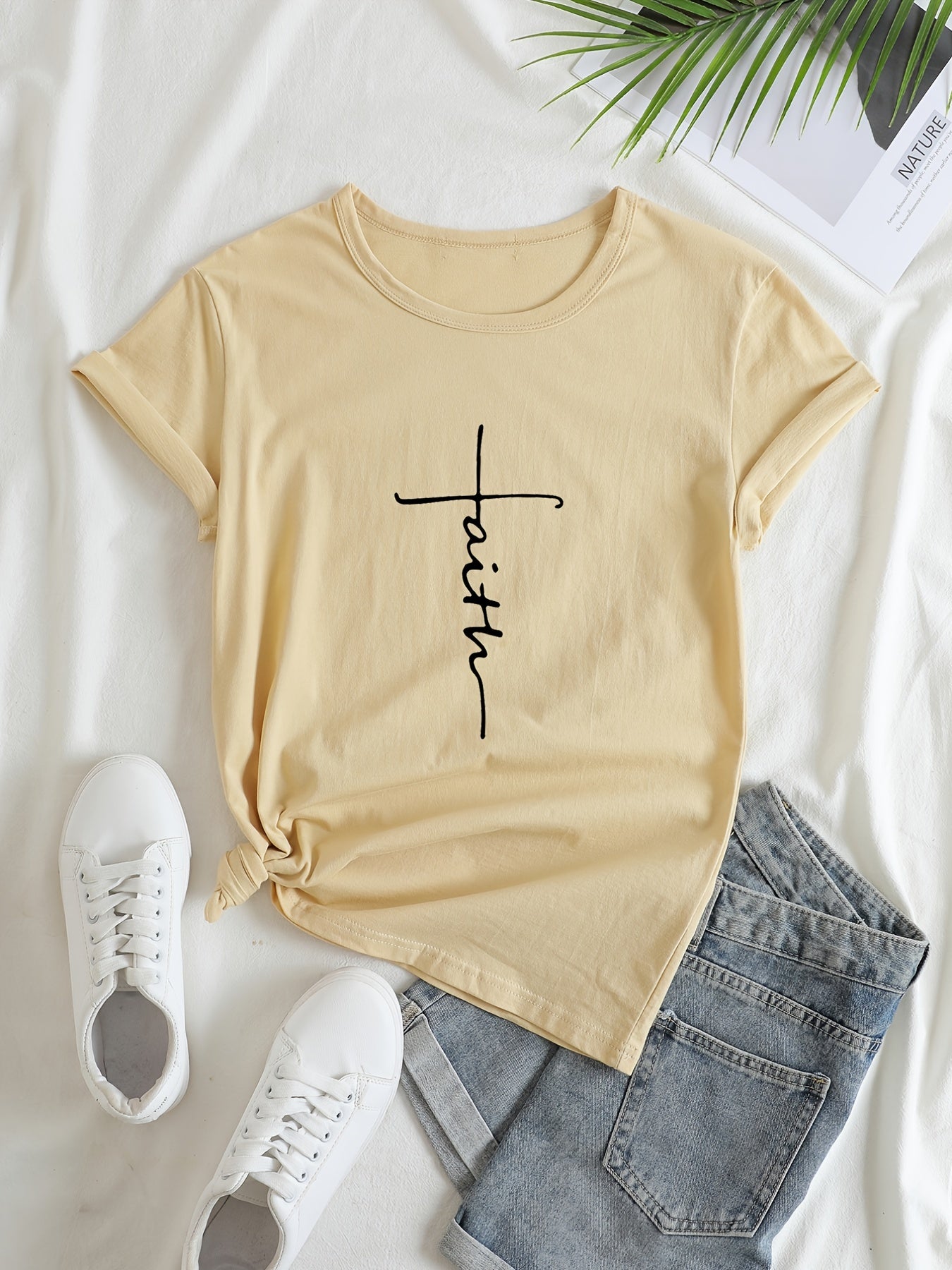 Faith Women's Christian T-shirt claimedbygoddesigns
