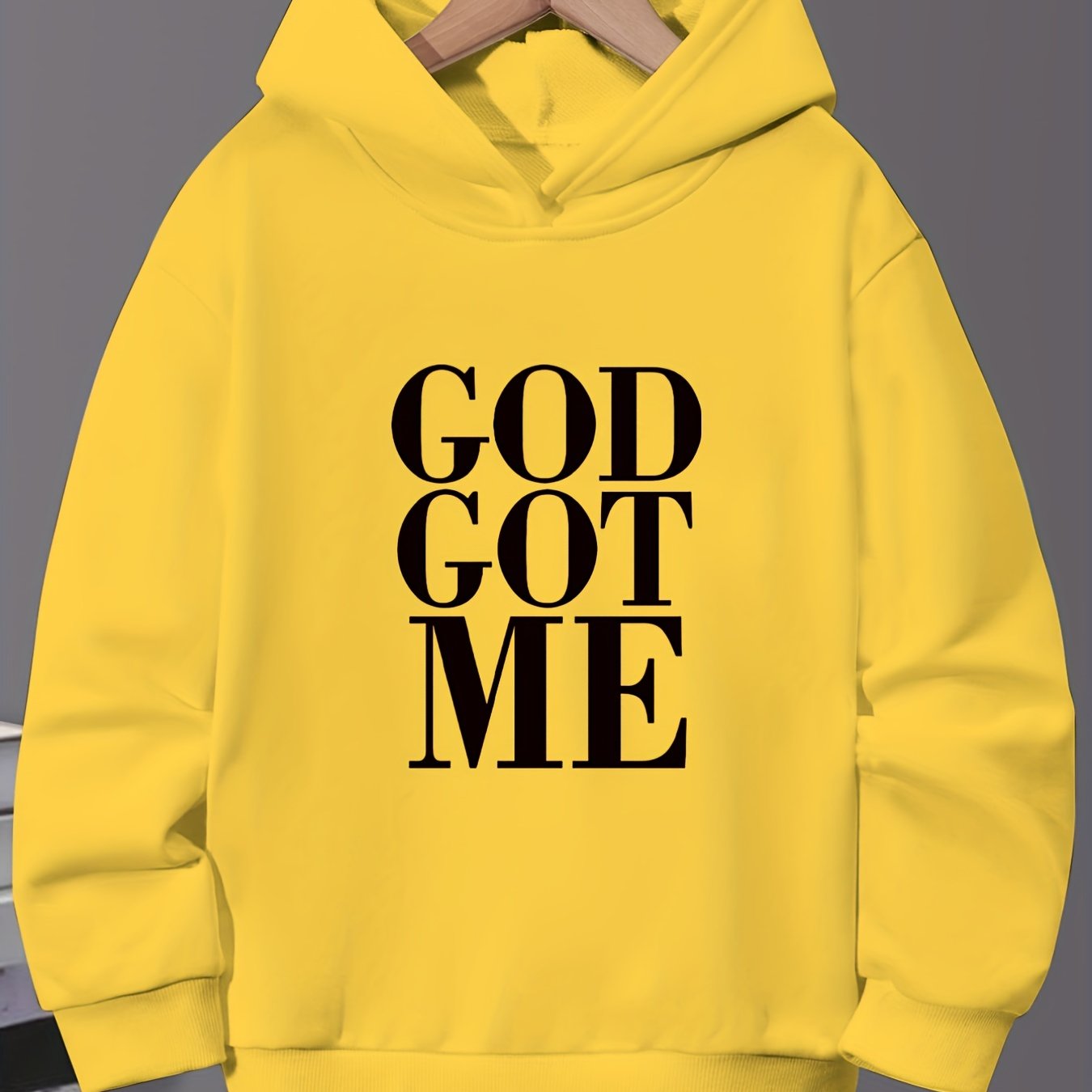 God Got Me Youth Christian Pullover Hooded Sweatshirt claimedbygoddesigns