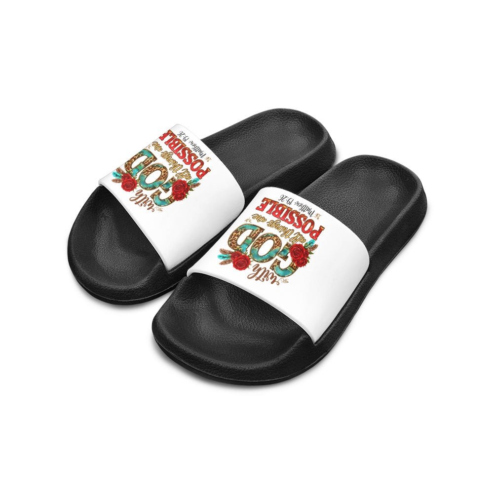 All Things Are Possible Christian Children’s Sandals - ClaimedbyGodDesigns