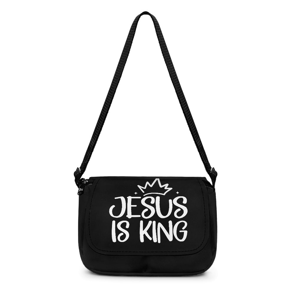 Jesus Is King Christian Kids Flap Crossbody Bag