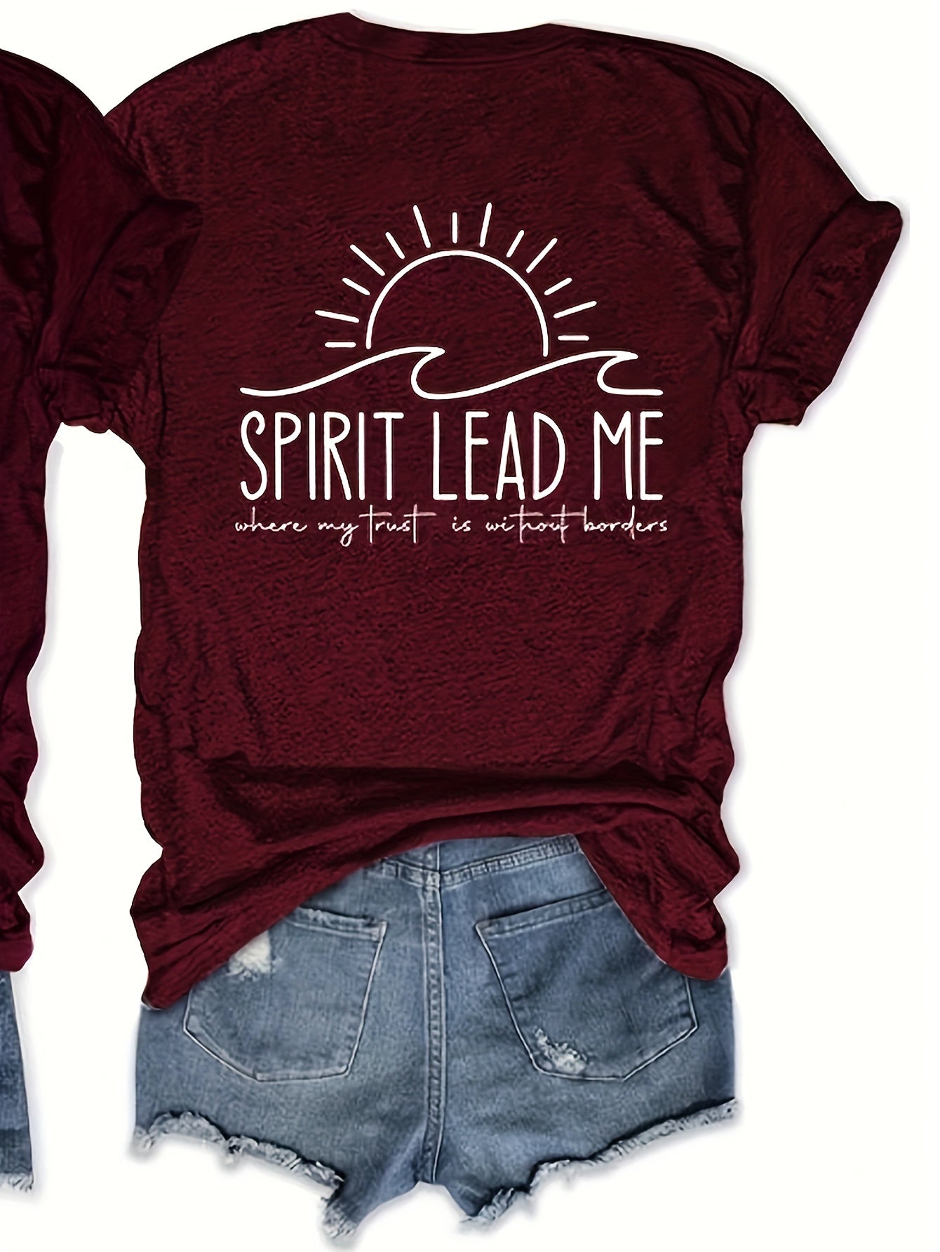 Spirit Lead Me Plus Size Women's Christian T-shirt claimedbygoddesigns