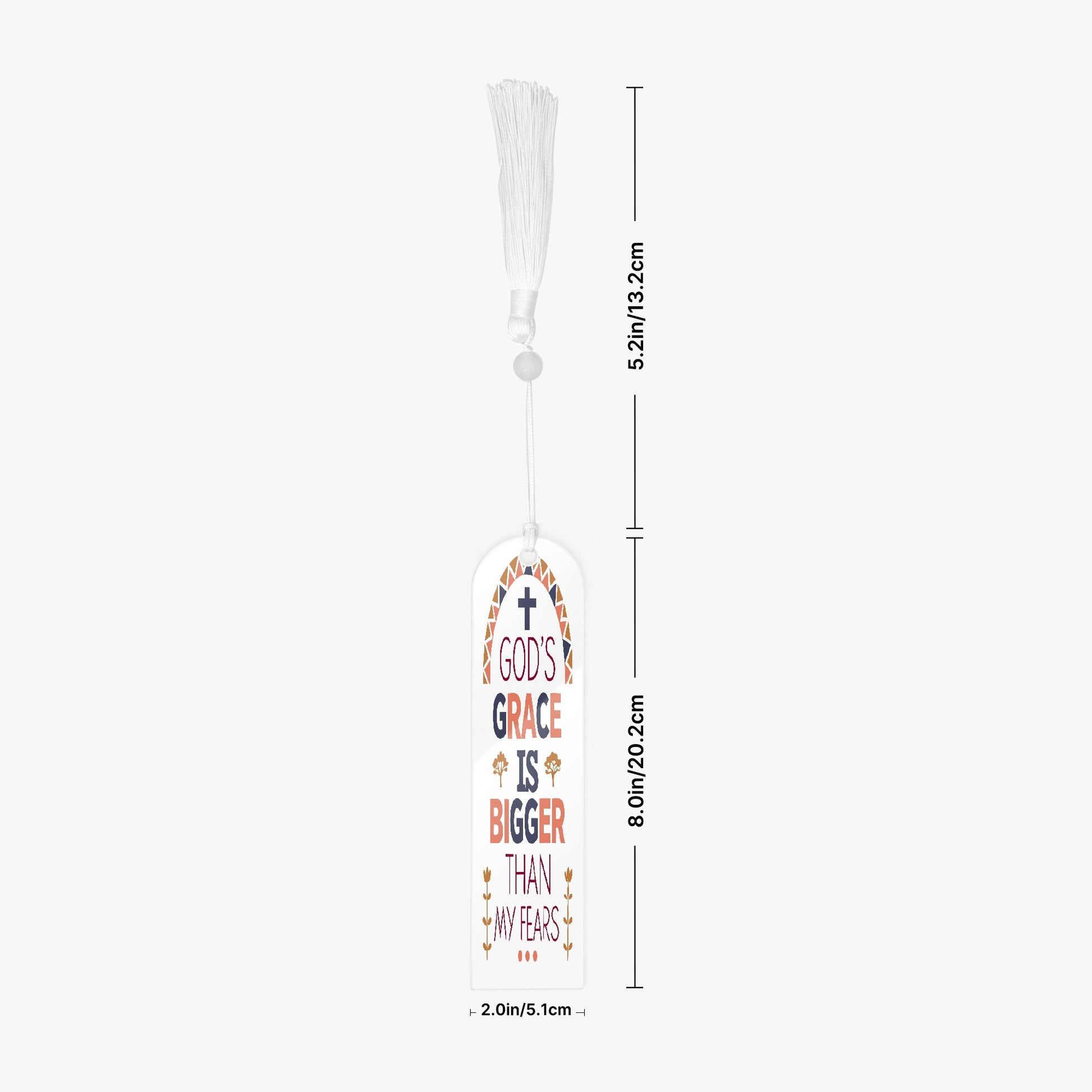 His Grace Christian Arch Acrylic Bookmark - ClaimedbyGodDesigns