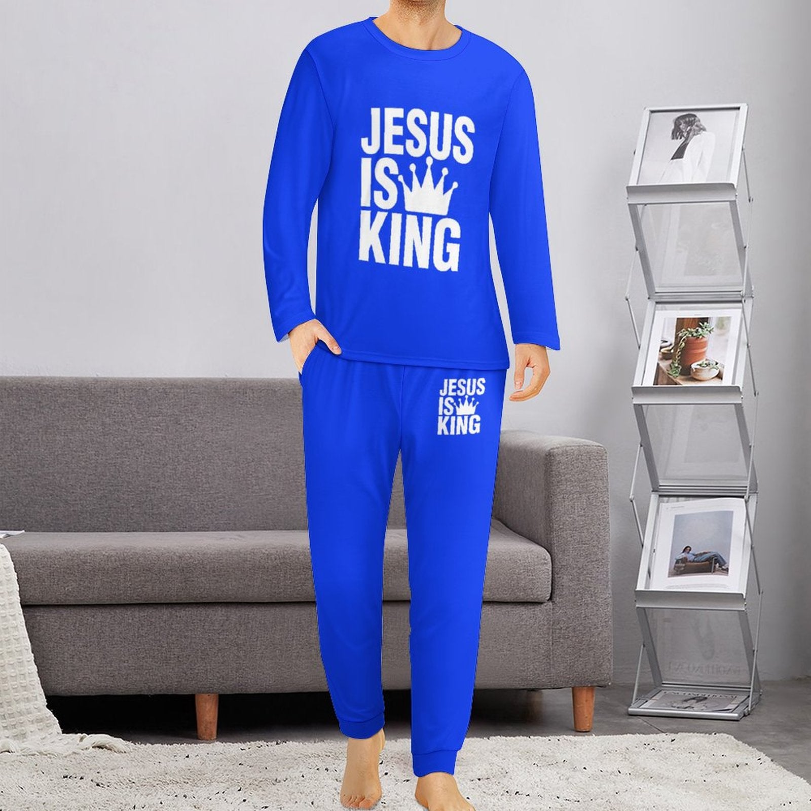 Jesus Is King Men's Christian Pajamas SALE-Personal Design