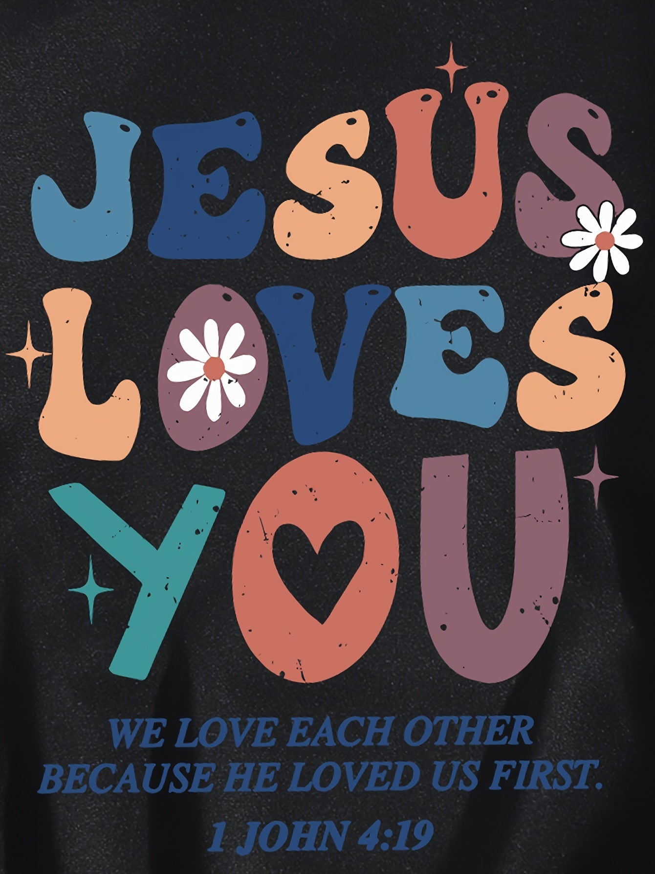 Jesus Love You Plus Size Women's Christian Pullover Hooded Sweatshirt claimedbygoddesigns