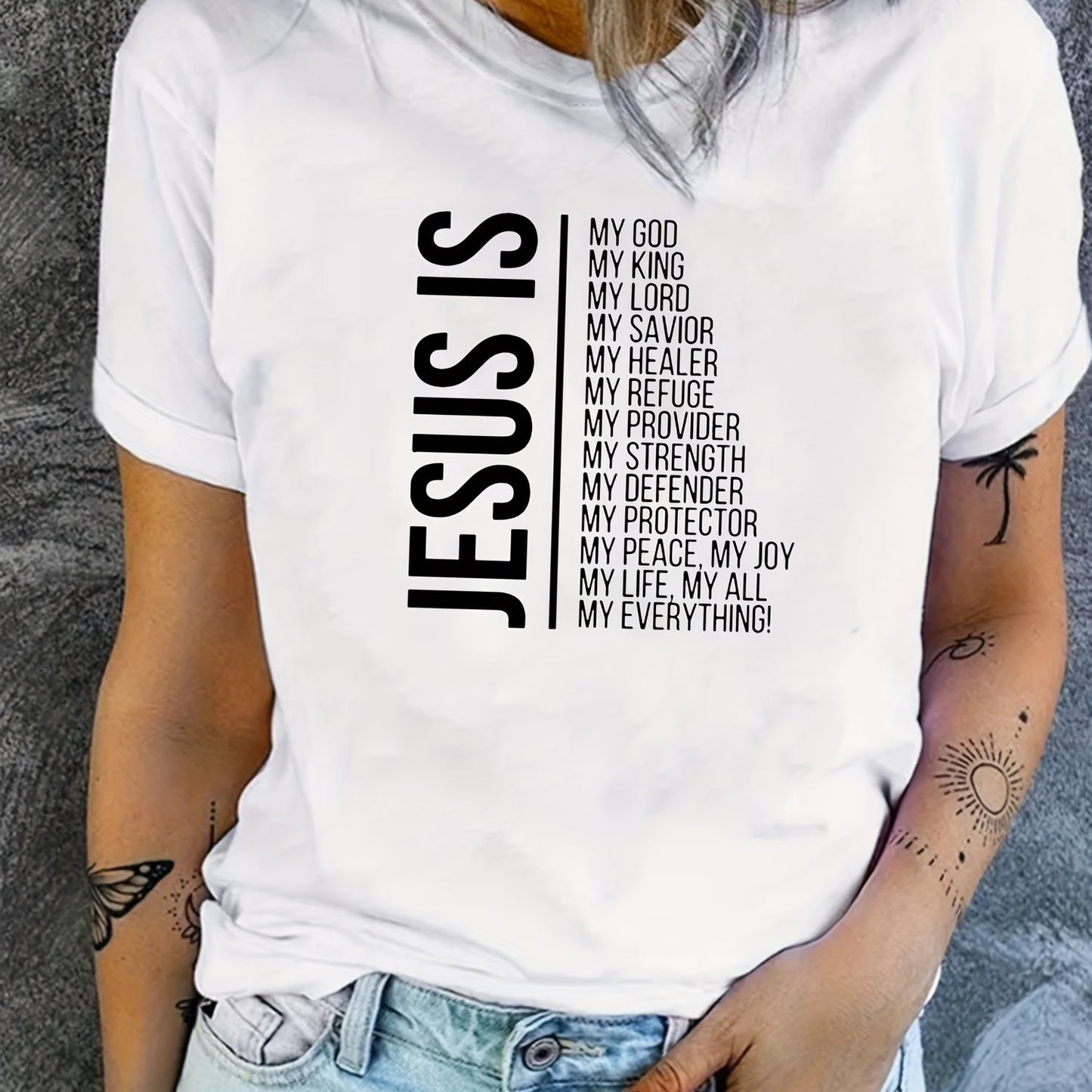 Jesus Is My Everything Women's Christian T-shirt claimedbygoddesigns