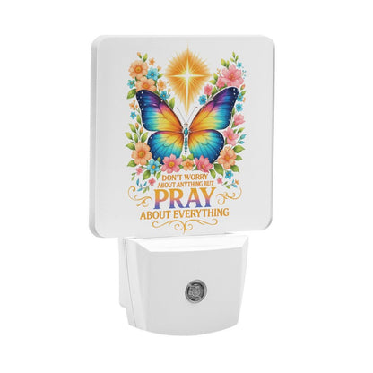 Pray About Everything Christian Night Light For Kids - ClaimedbyGodDesigns