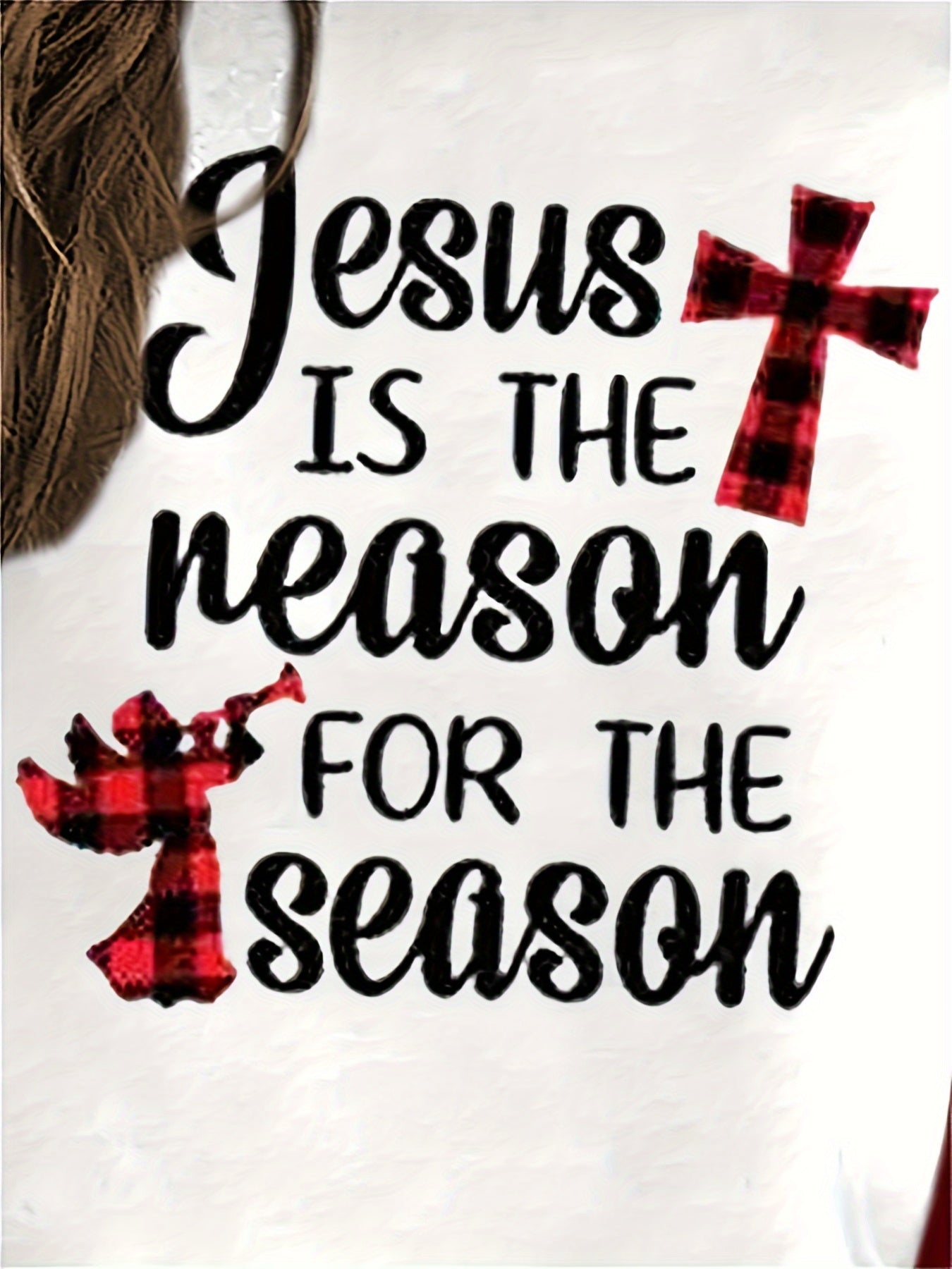 Jesus Is The Reason For The Season (Christmas Themed) Women's Christian Pullover Sweatshirt claimedbygoddesigns