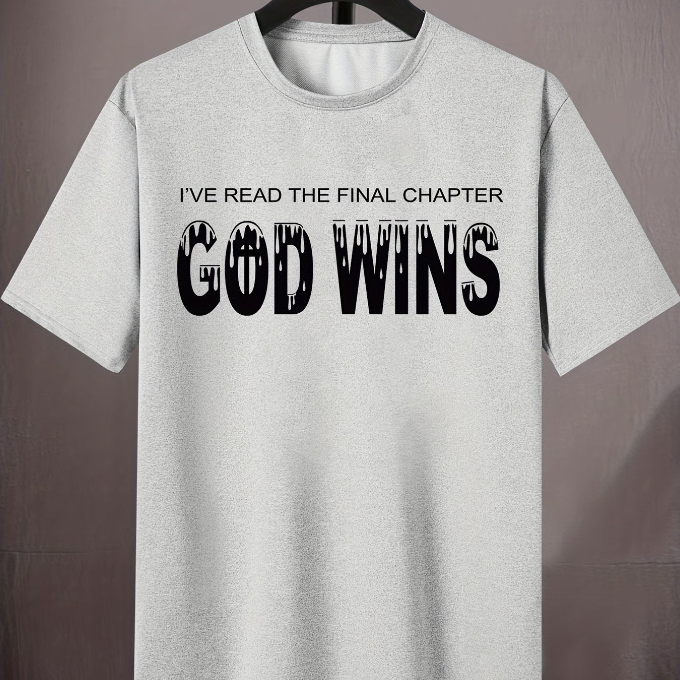 God Wins Men's Christian T-shirt claimedbygoddesigns