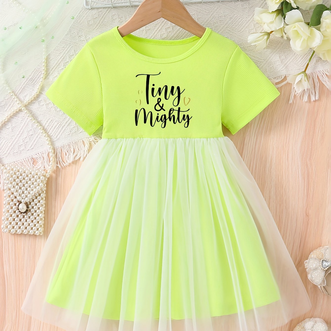 Tiny & Mighty Christian Toddler Dress claimedbygoddesigns