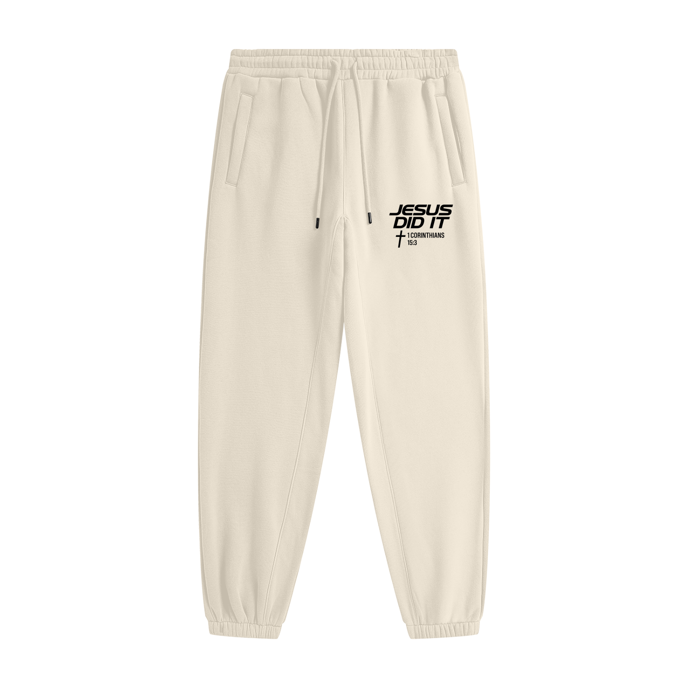 He Did It Unisex Christian Heavyweight Fleece Joggers (sweatpants)