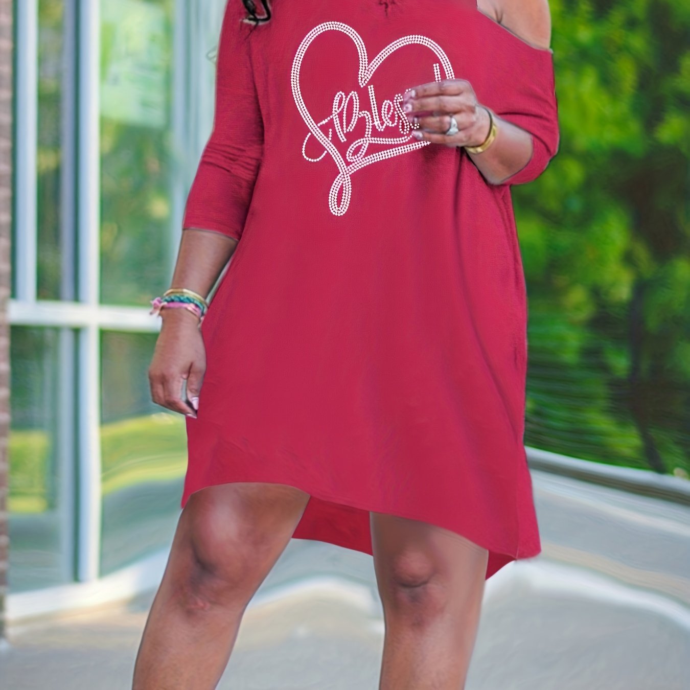 Blessed Plus Size Women's Christian Casual Dress claimedbygoddesigns