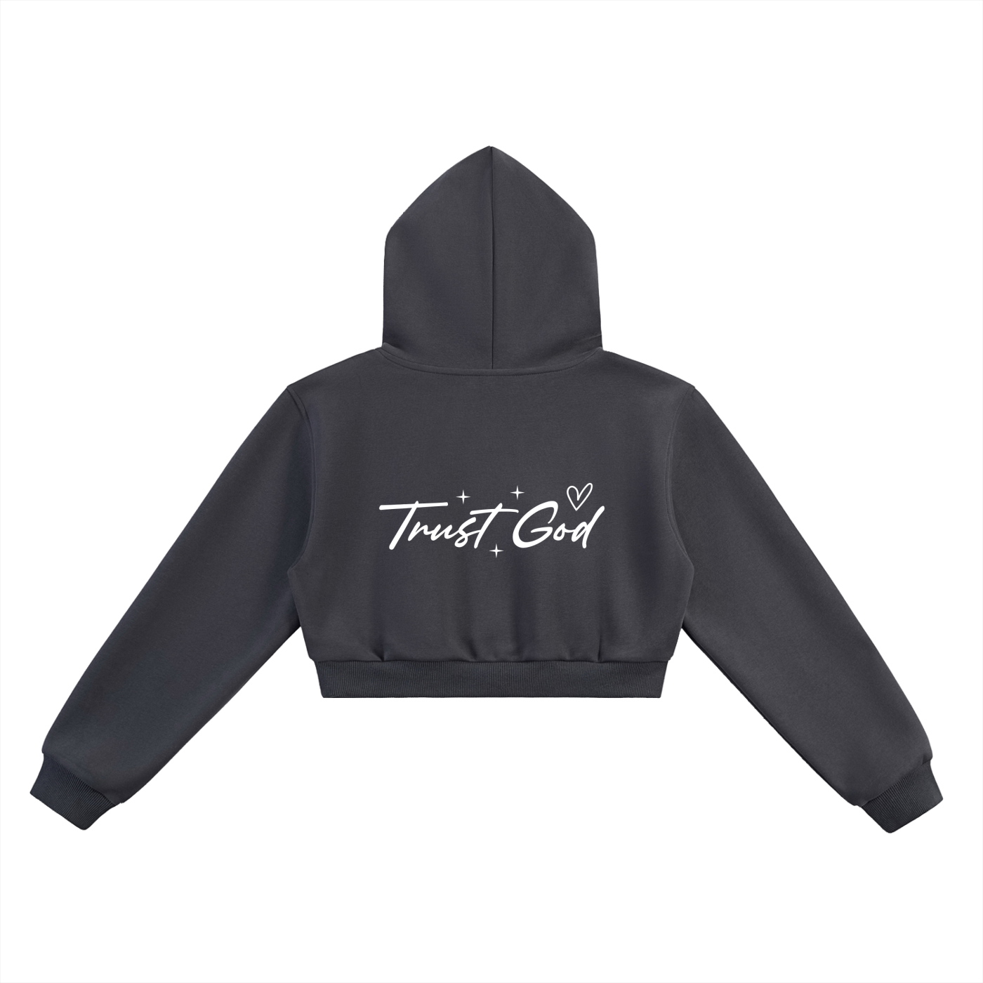 Trust Him He Is Still Writing Your Story Women's Christian Cropped Hooded Sweatshirt