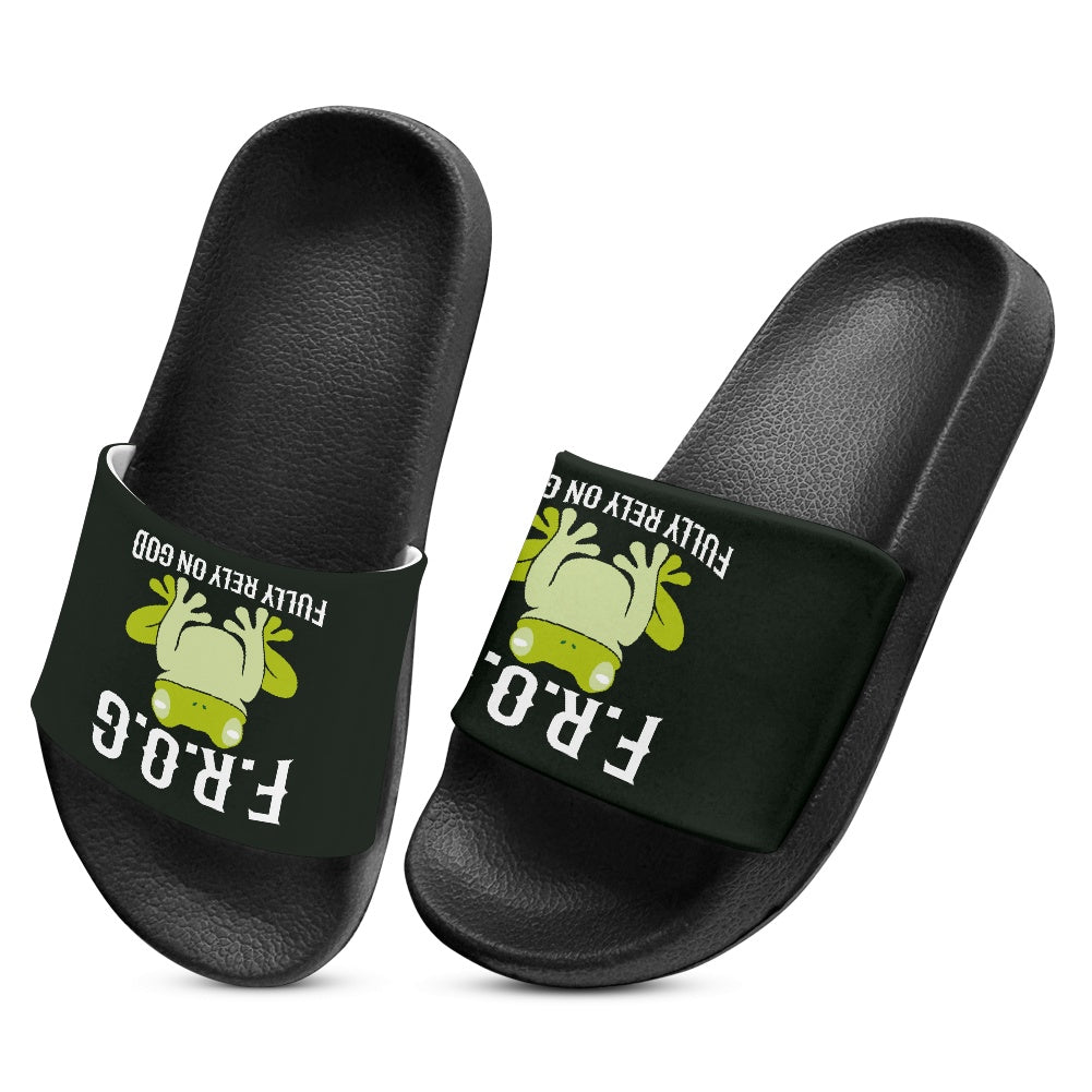 FROG: Fully Rely On Him Christian Children's Sandals - ClaimedbyGodDesigns